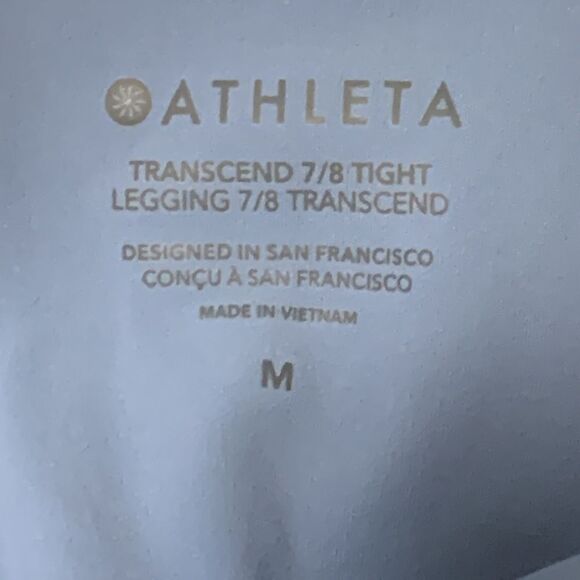 ATHLETA, transend, 7/8 tights , like new, medium - Picture 2 of 9